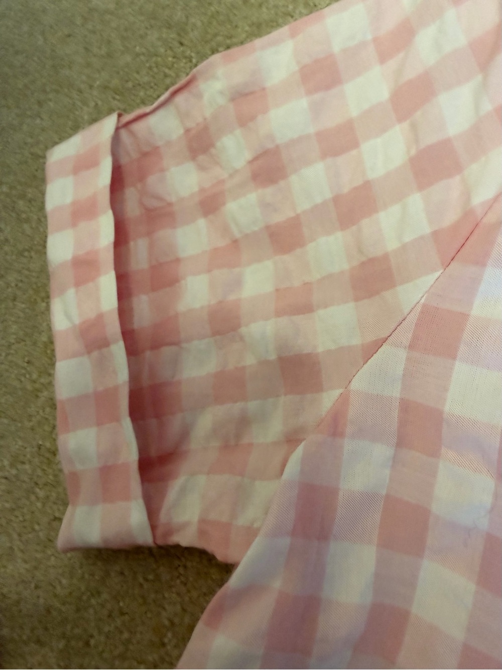 Lisa Marie Fernandez Pink Gingham Seersucker Dress with Tie Waist - Picture 7 of 10